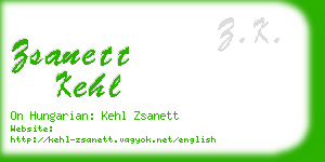 zsanett kehl business card